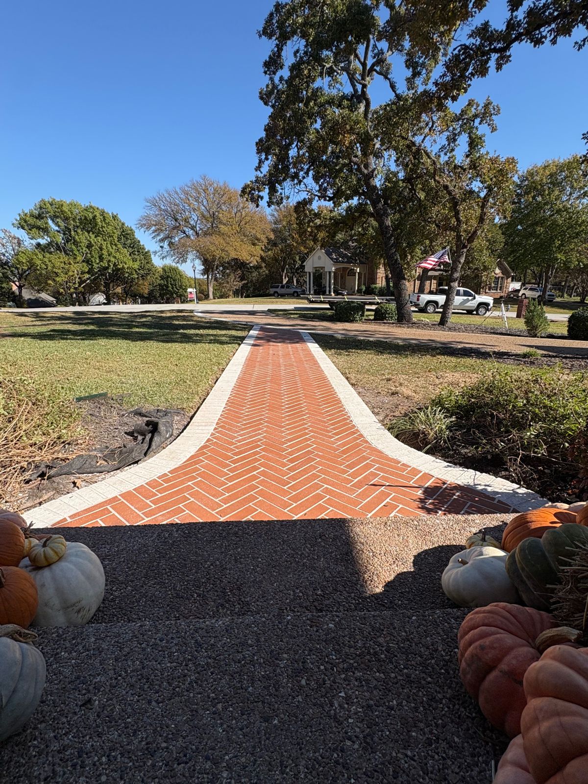 Chain link perimeter fencing with gate installed in Fort Worth, TX